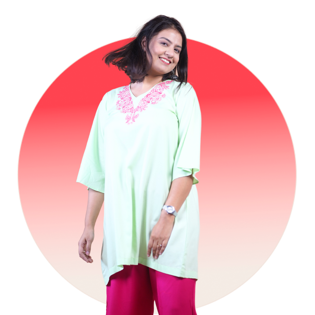 Anouk Kurtas Pink Printed - Buy Anouk Kurtas Pink Printed online in India
